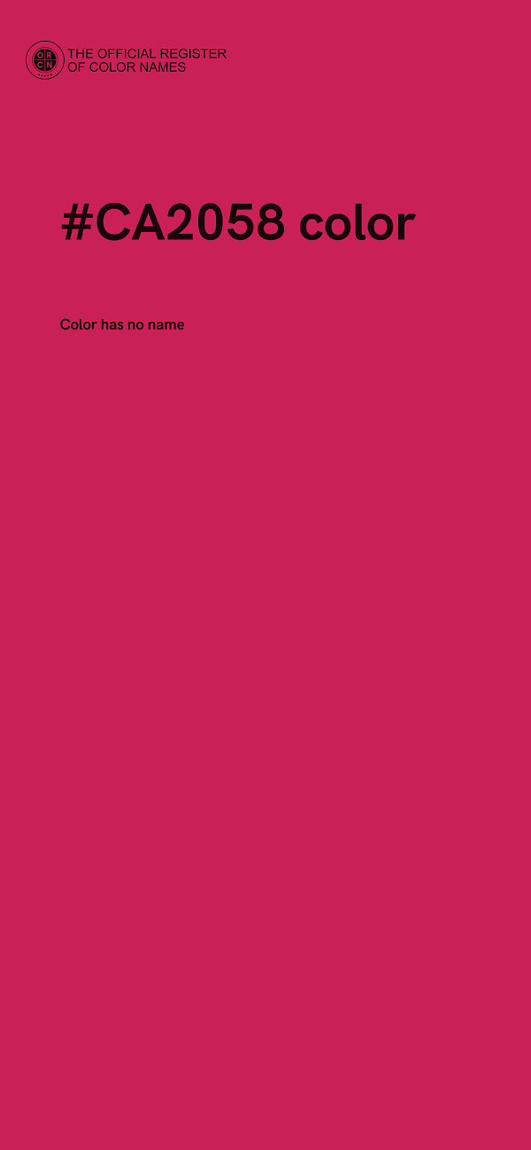 #CA2058 color image