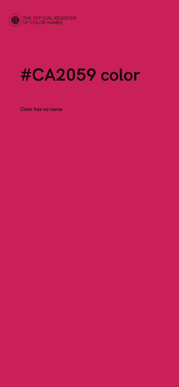 #CA2059 color image