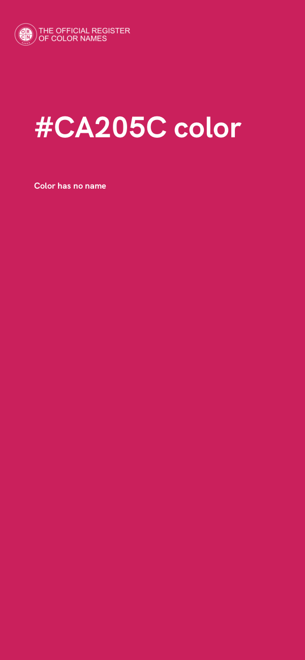 #CA205C color image