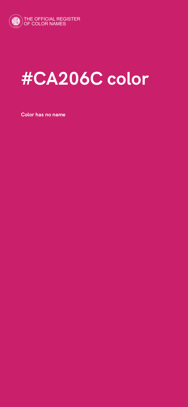 #CA206C color image