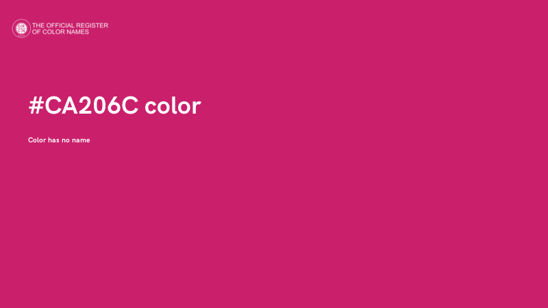 #CA206C color image