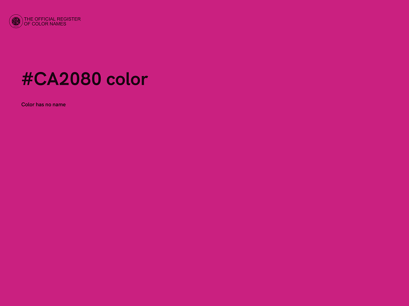 #CA2080 color image