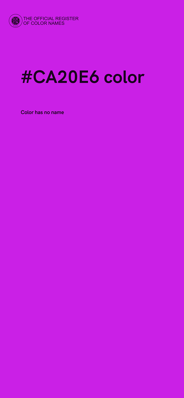 #CA20E6 color image