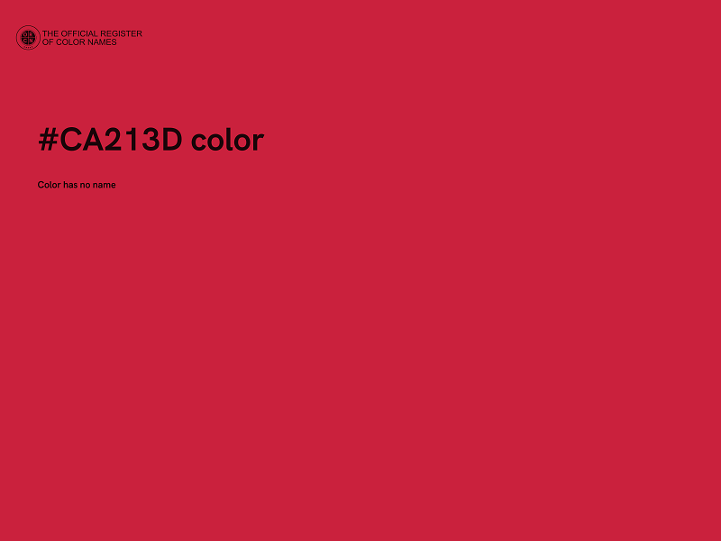 #CA213D color image