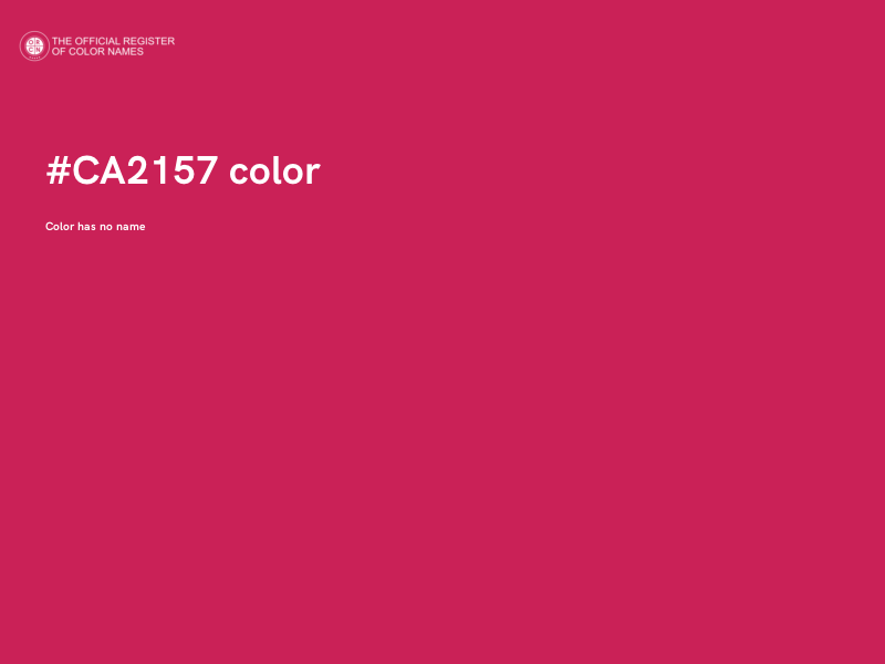 #CA2157 color image