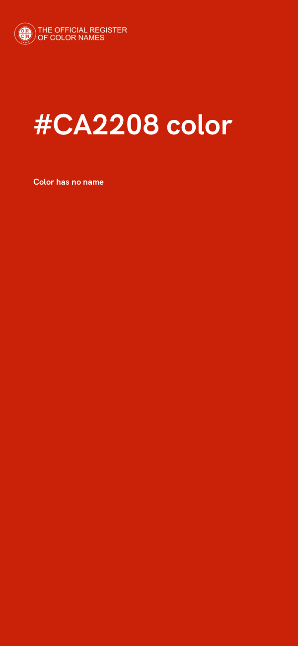 #CA2208 color image