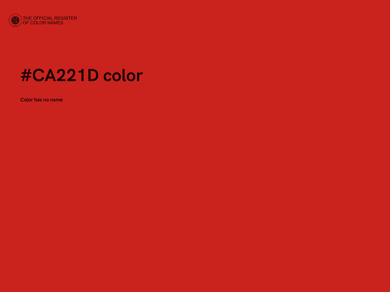 #CA221D color image