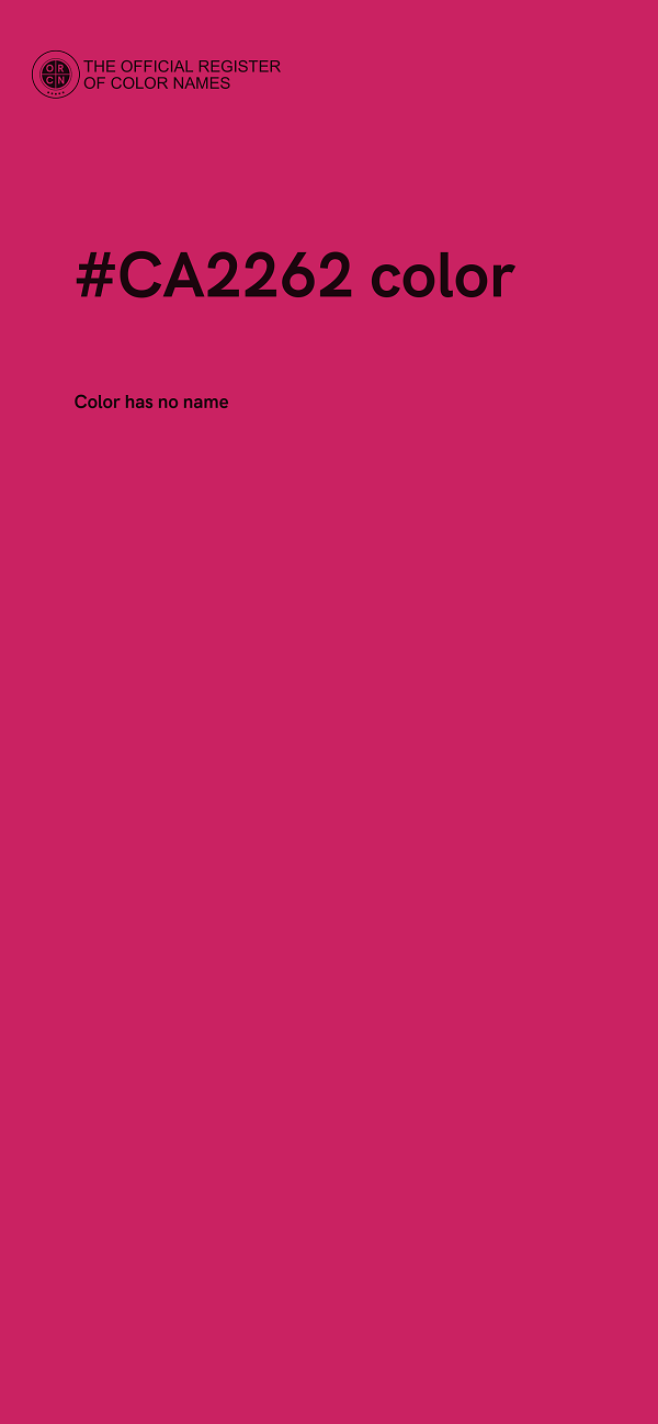 #CA2262 color image