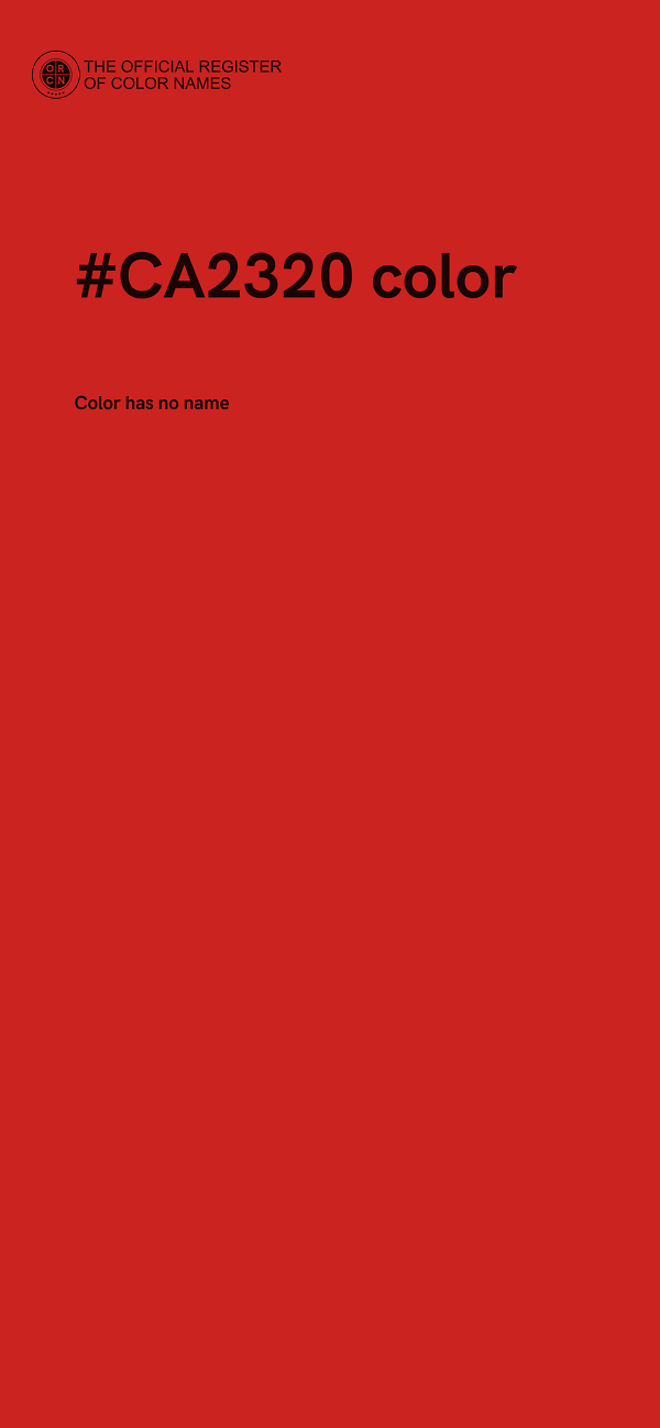 #CA2320 color image