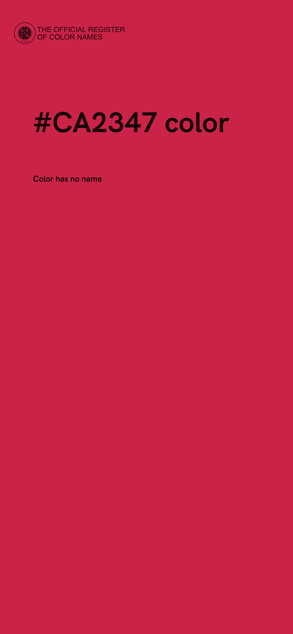 #CA2347 color image