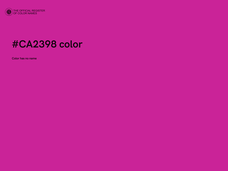 #CA2398 color image