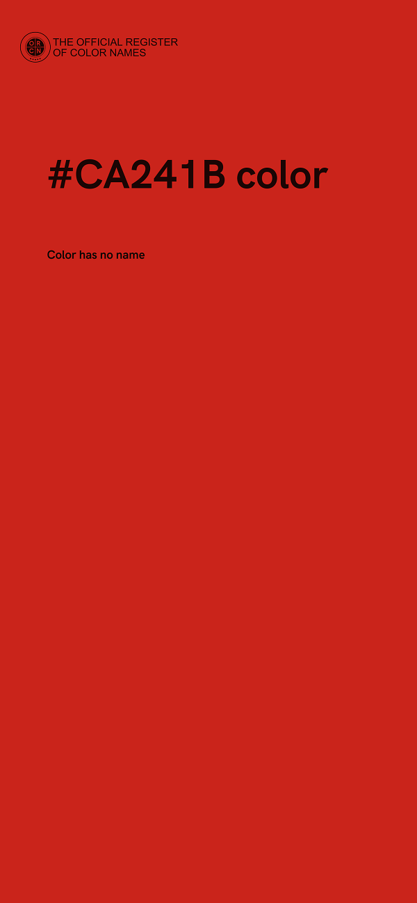 #CA241B color image