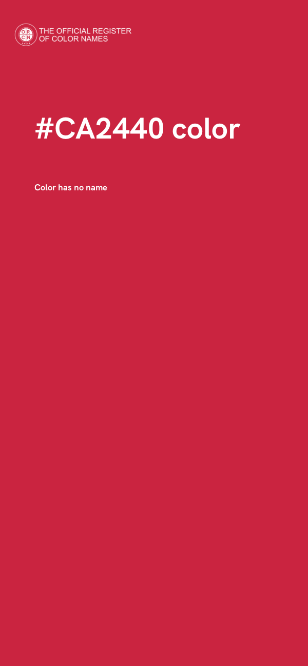 #CA2440 color image