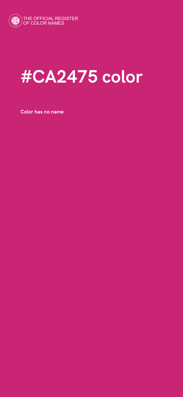#CA2475 color image