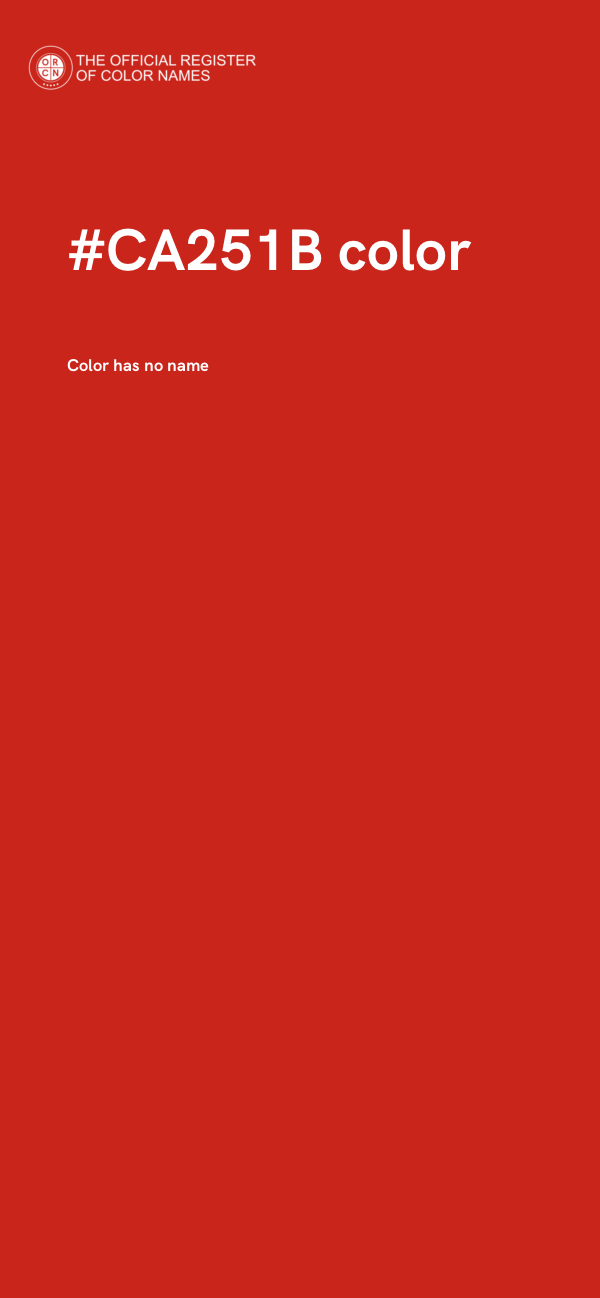 #CA251B color image