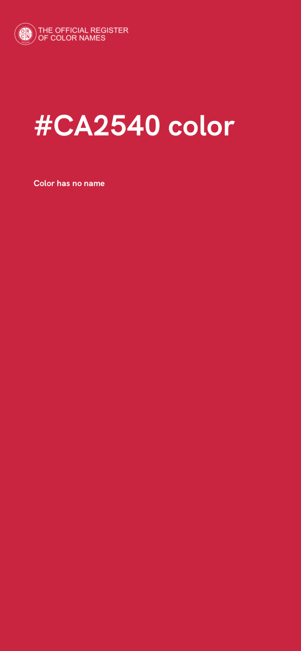 #CA2540 color image