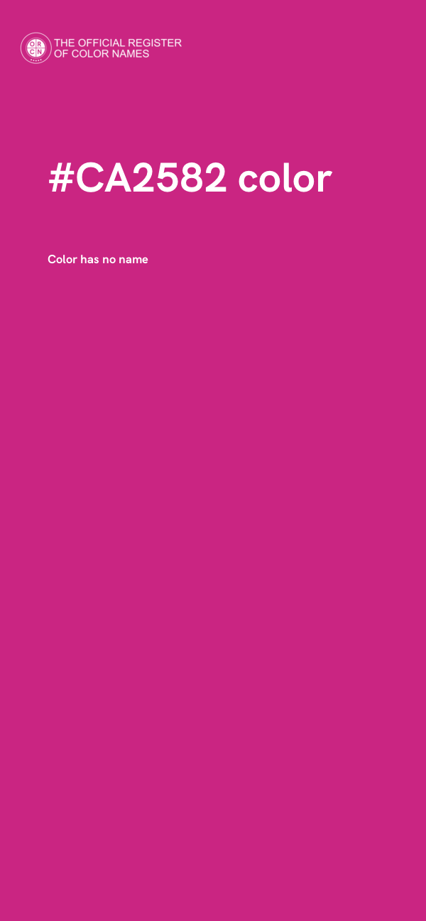 #CA2582 color image