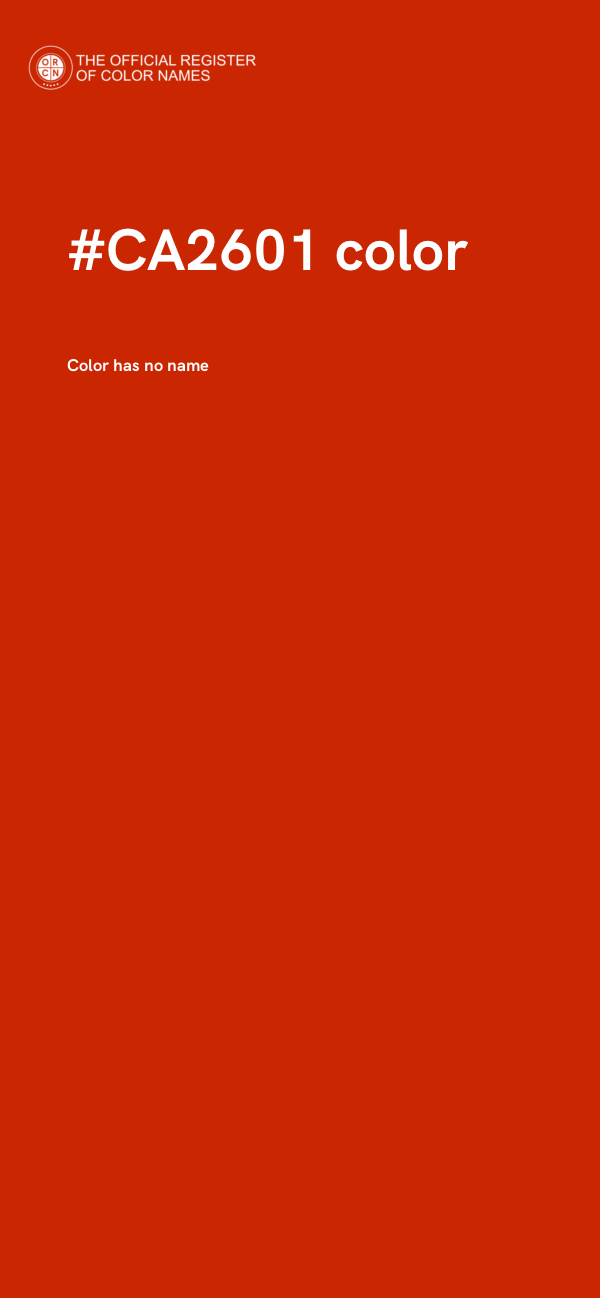 #CA2601 color image