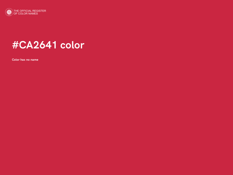 #CA2641 color image