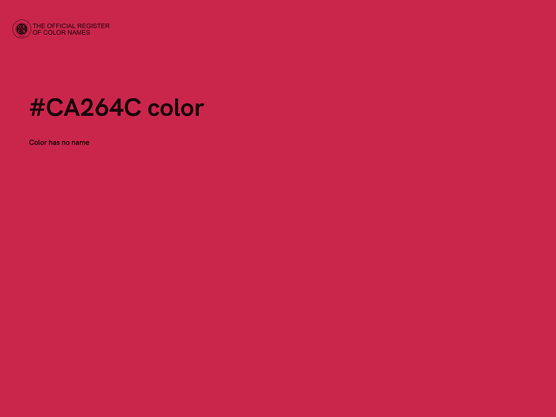 #CA264C color image