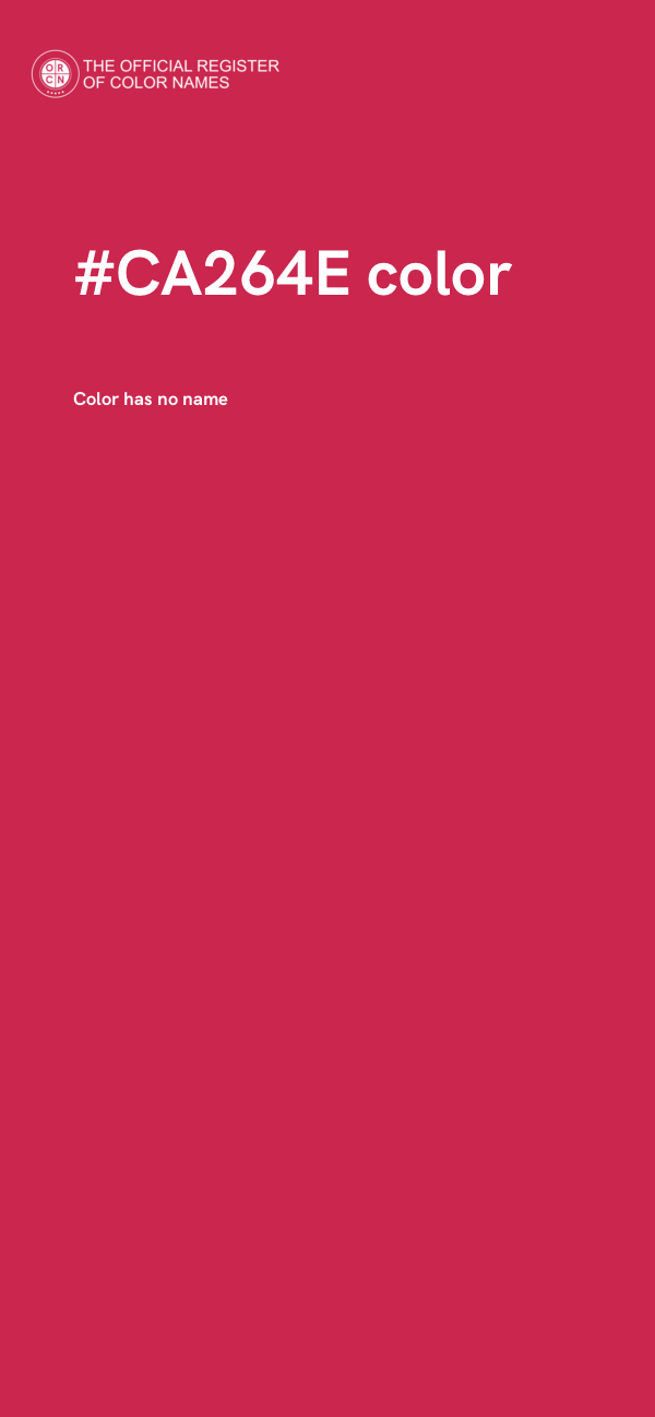 #CA264E color image