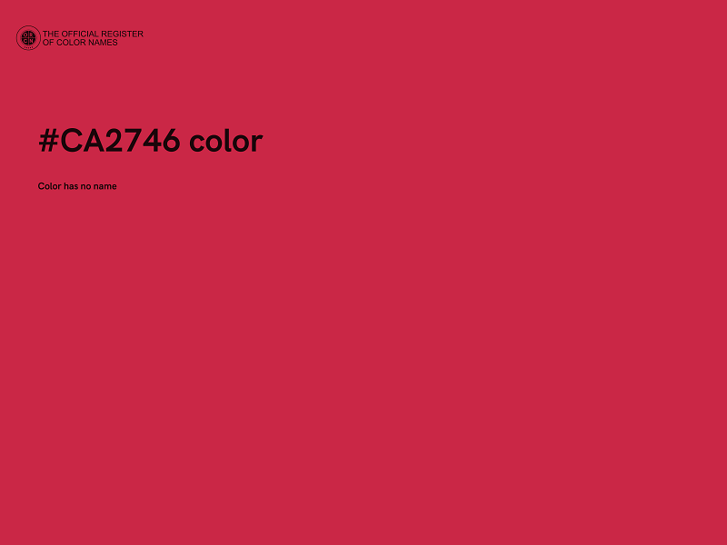 #CA2746 color image