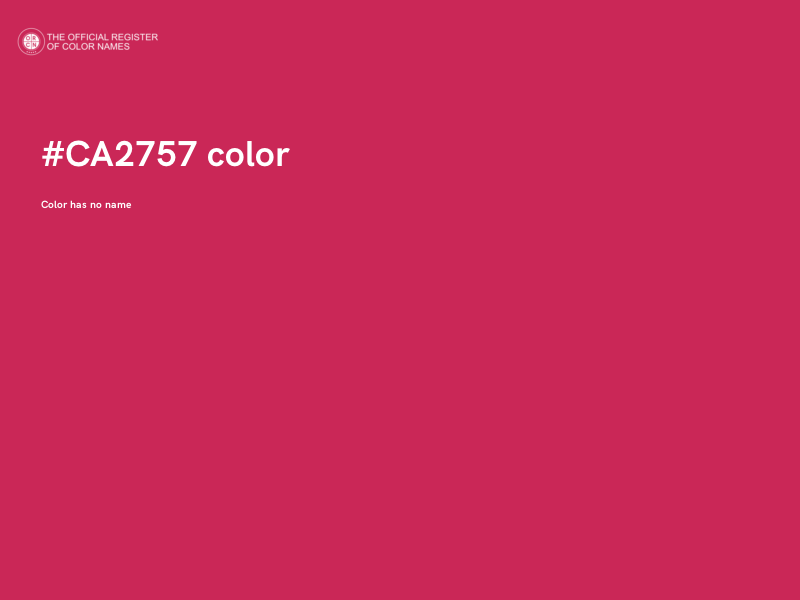 #CA2757 color image