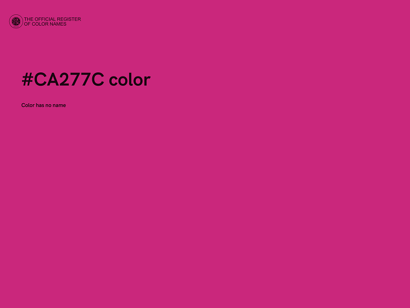 #CA277C color image