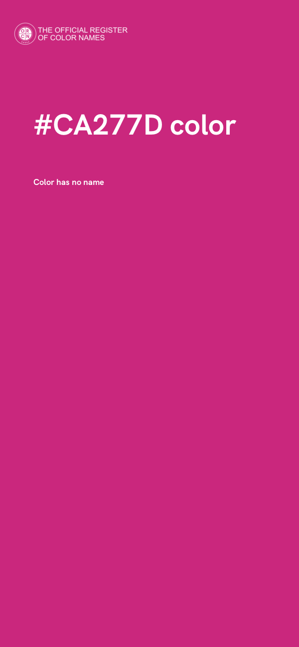 #CA277D color image