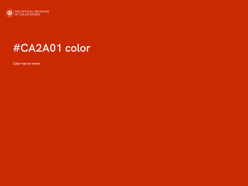 #CA2A01 color image
