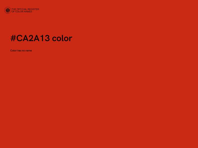 #CA2A13 color image