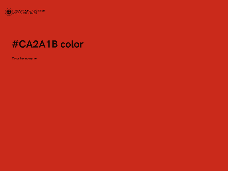 #CA2A1B color image