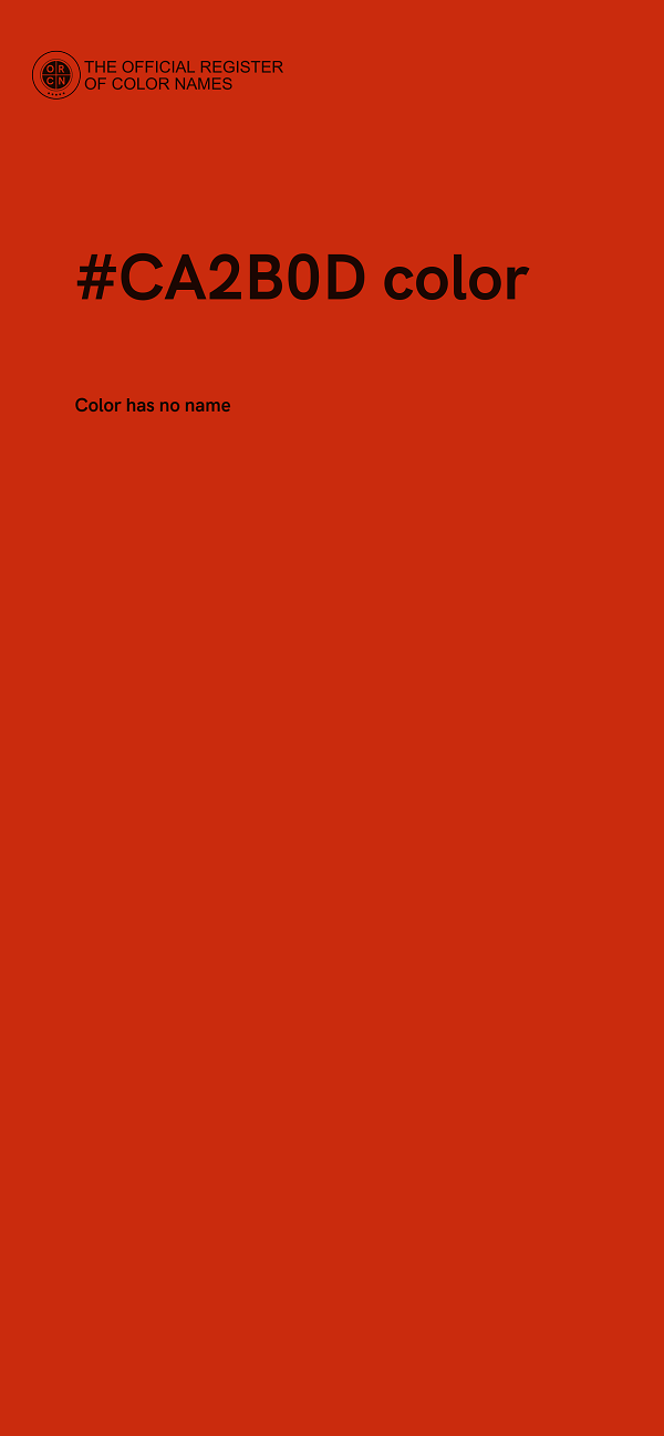 #CA2B0D color image