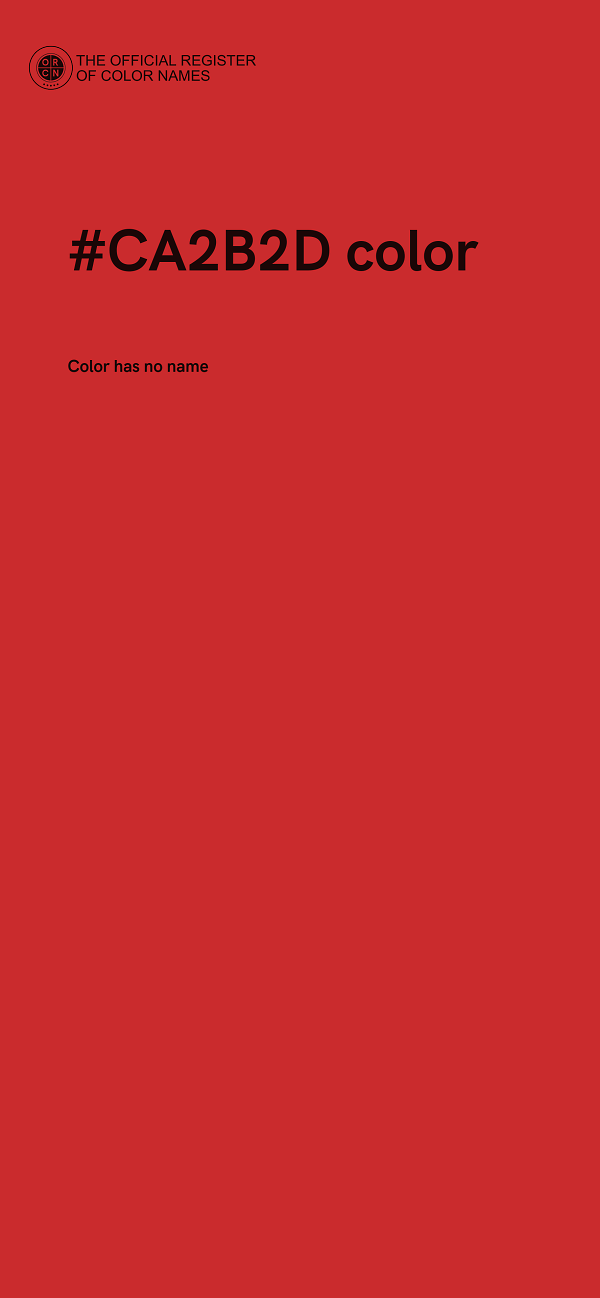 #CA2B2D color image