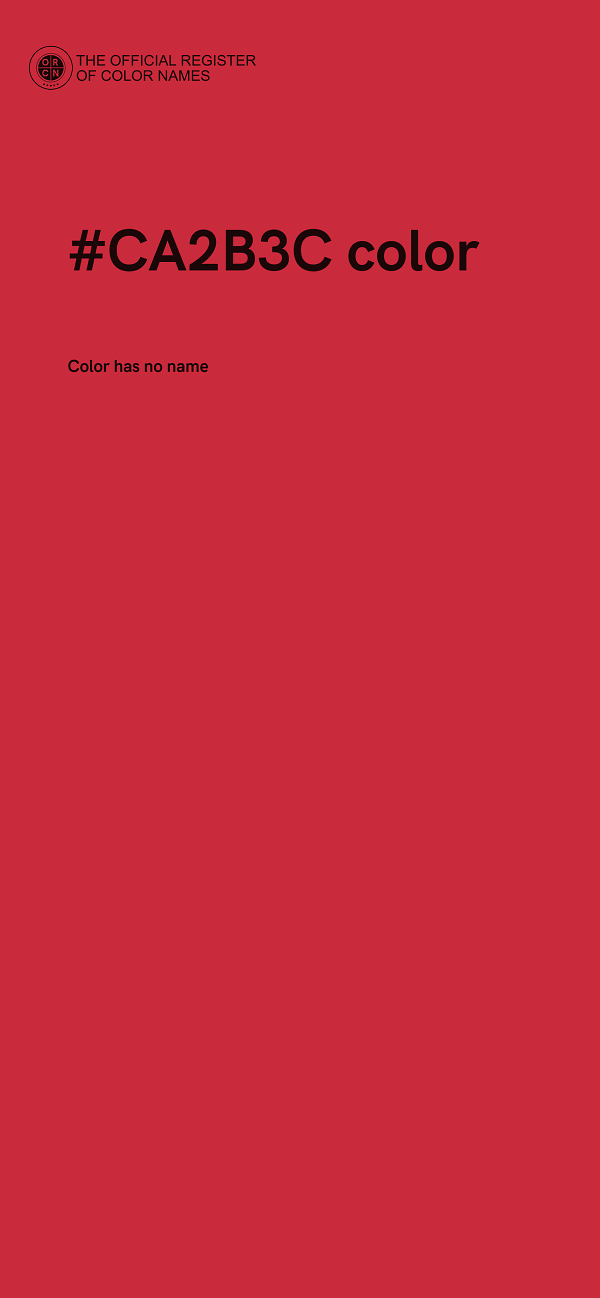 #CA2B3C color image
