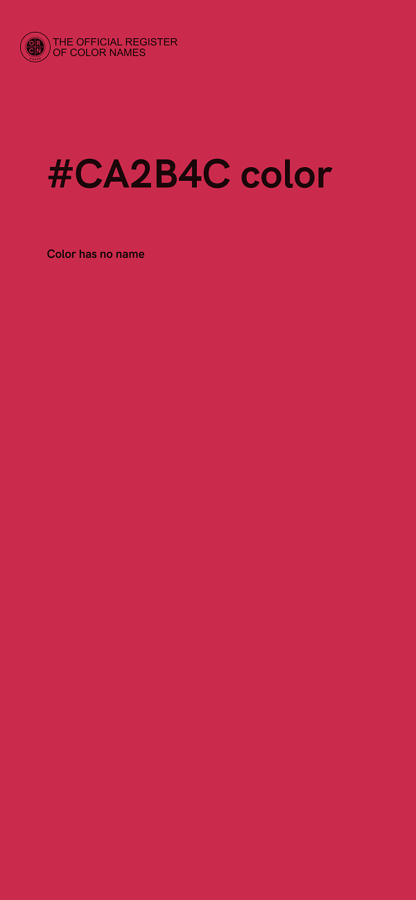 #CA2B4C color image