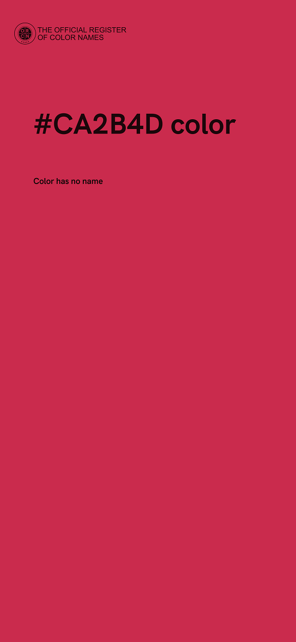 #CA2B4D color image