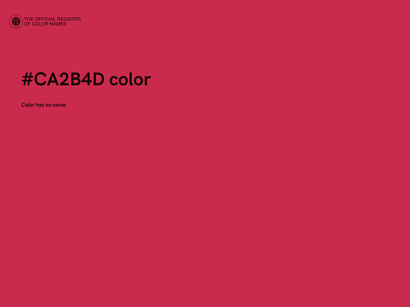 #CA2B4D color image