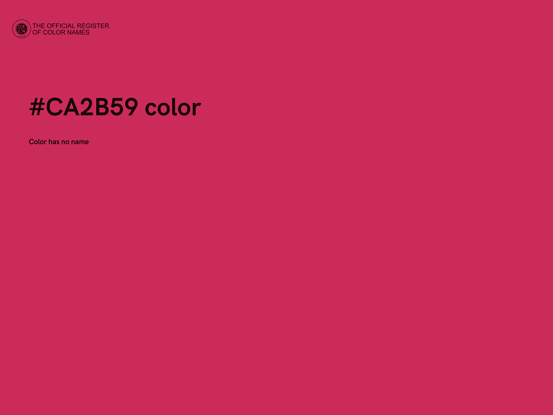 #CA2B59 color image