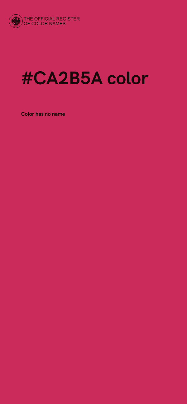 #CA2B5A color image