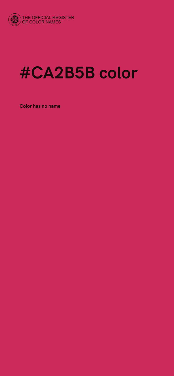 #CA2B5B color image