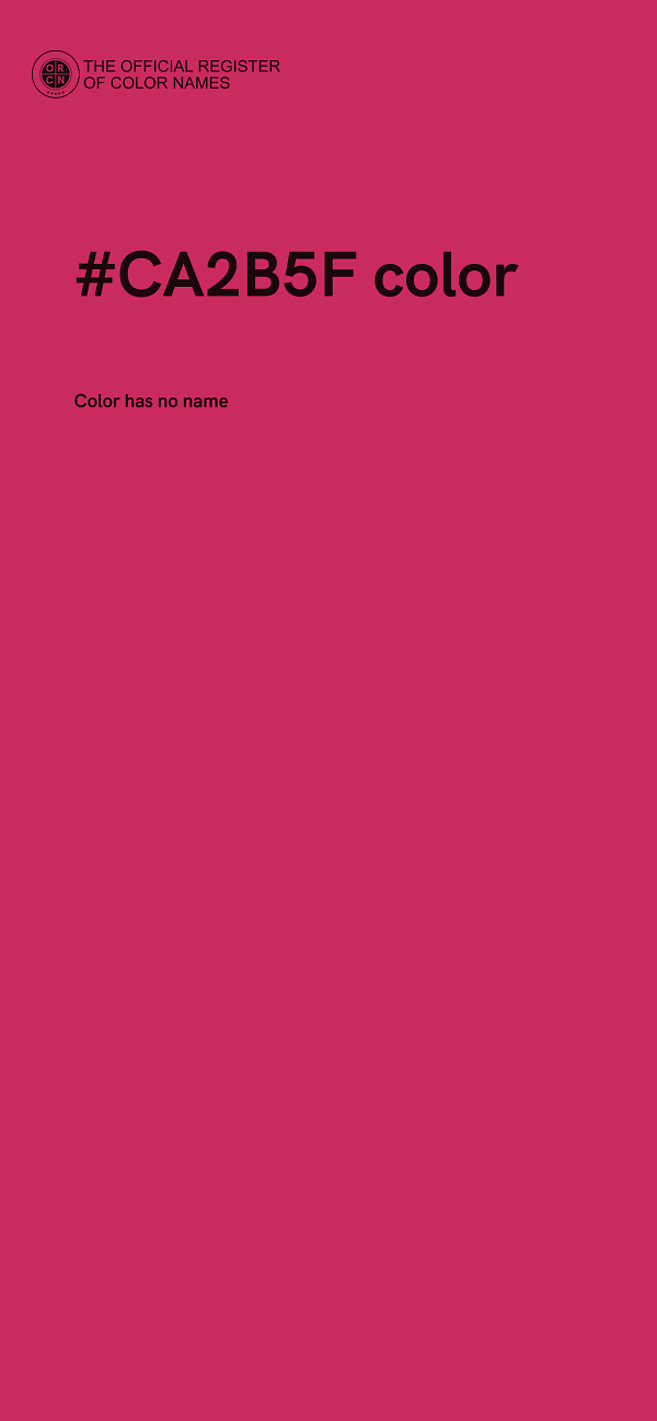 #CA2B5F color image