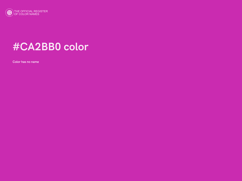 #CA2BB0 color image