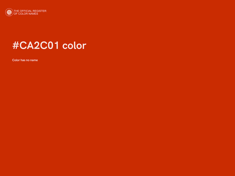 #CA2C01 color image