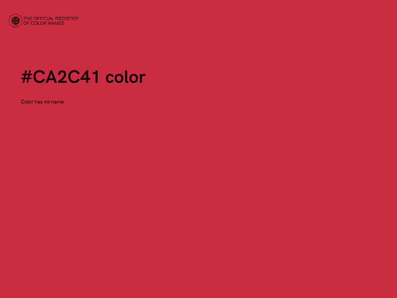 #CA2C41 color image
