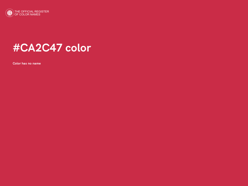 #CA2C47 color image