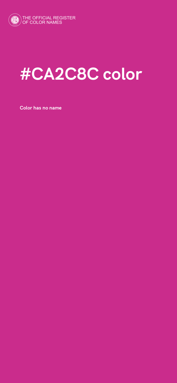 #CA2C8C color image