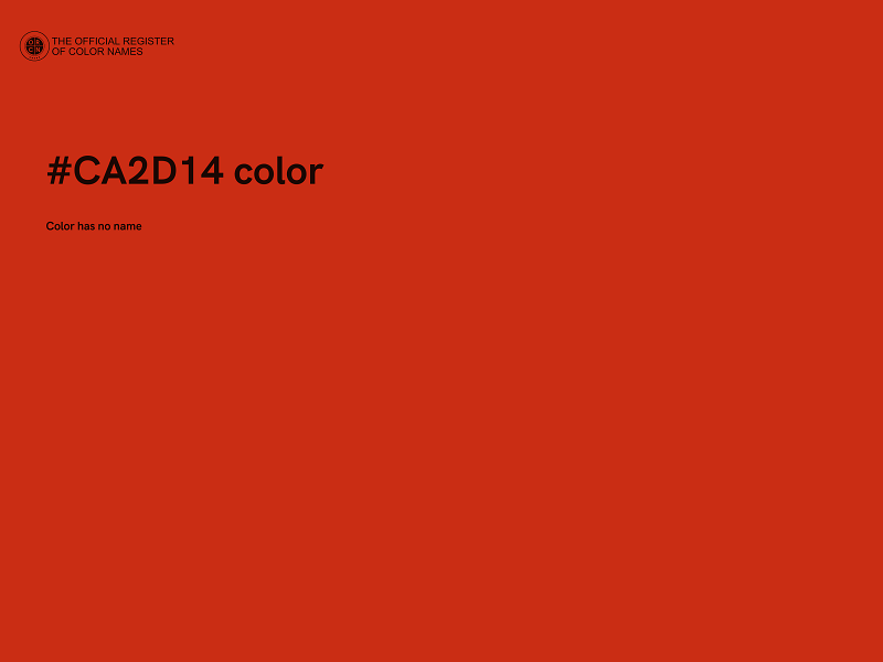 #CA2D14 color image