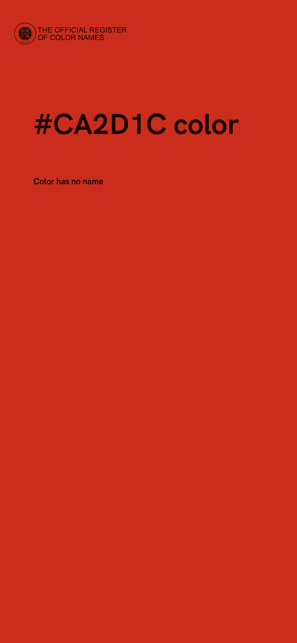 #CA2D1C color image
