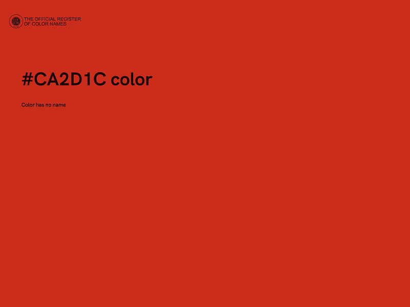 #CA2D1C color image